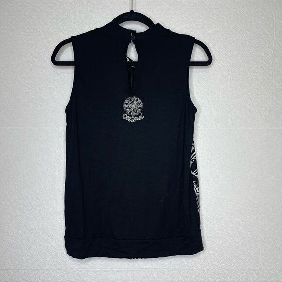 Desigual Geometric Floral Embellished Beaded Tank Top - Picture 4 of 5